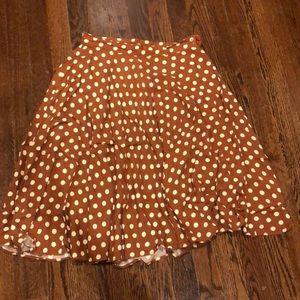 Polka dotted skirt